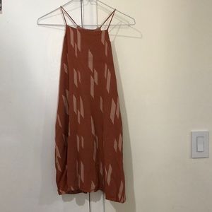 Cute terracotta swing dress